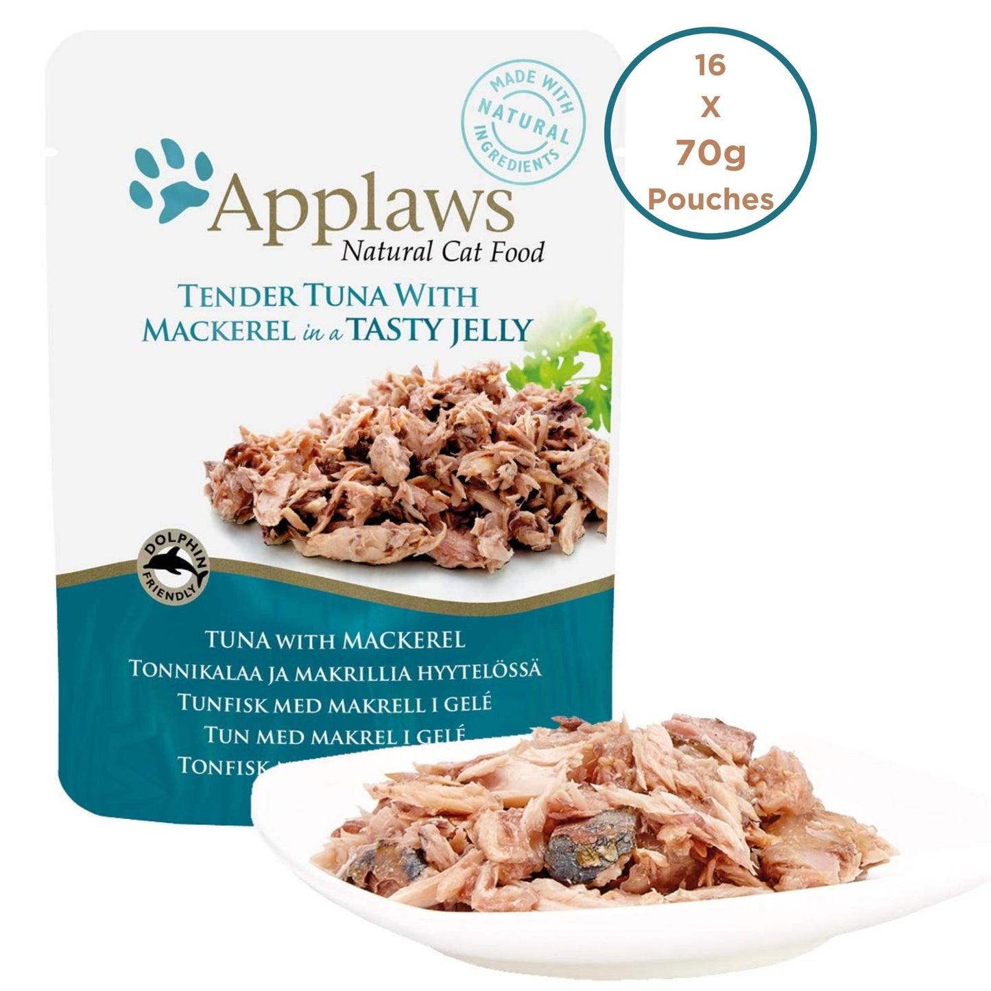 Applaws Cat Wet Food 70g Tender Tuna with Mackerel in a Tasty Jelly For Cat - Rufftail