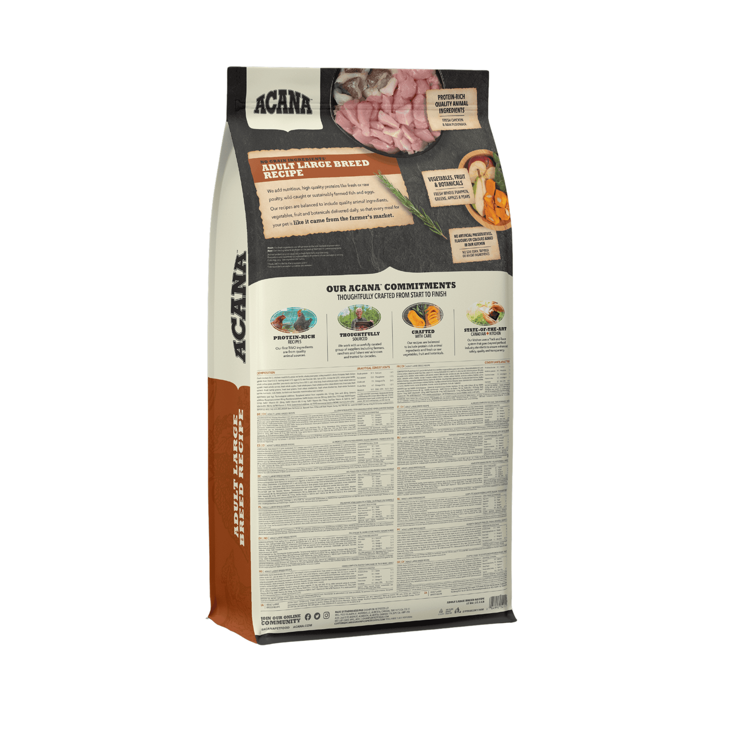 ACANA Adult Dog Food Large Breed - Premium Nutrition for Large Dogs - Rufftail