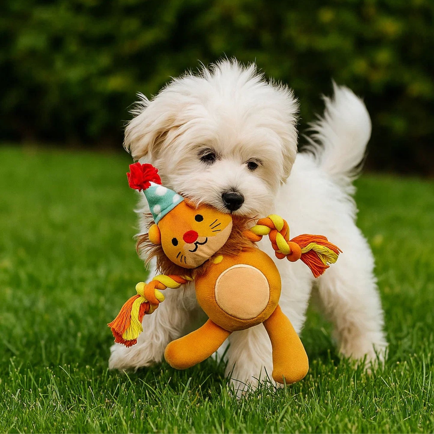 Barkbutler x FOFOS Fluffy Puppy Toy Lion