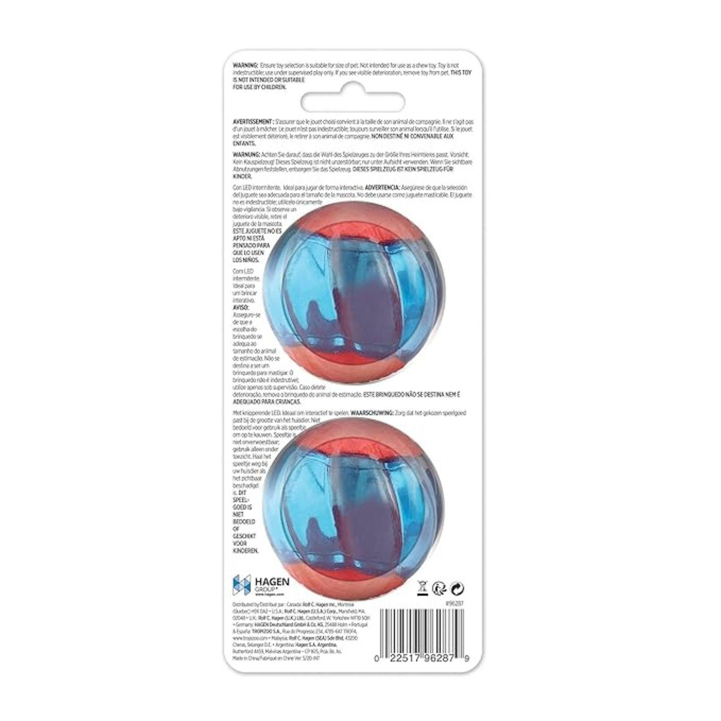 Zeus DUO Ball with LED for Dogs - 2 pk - Rufftail