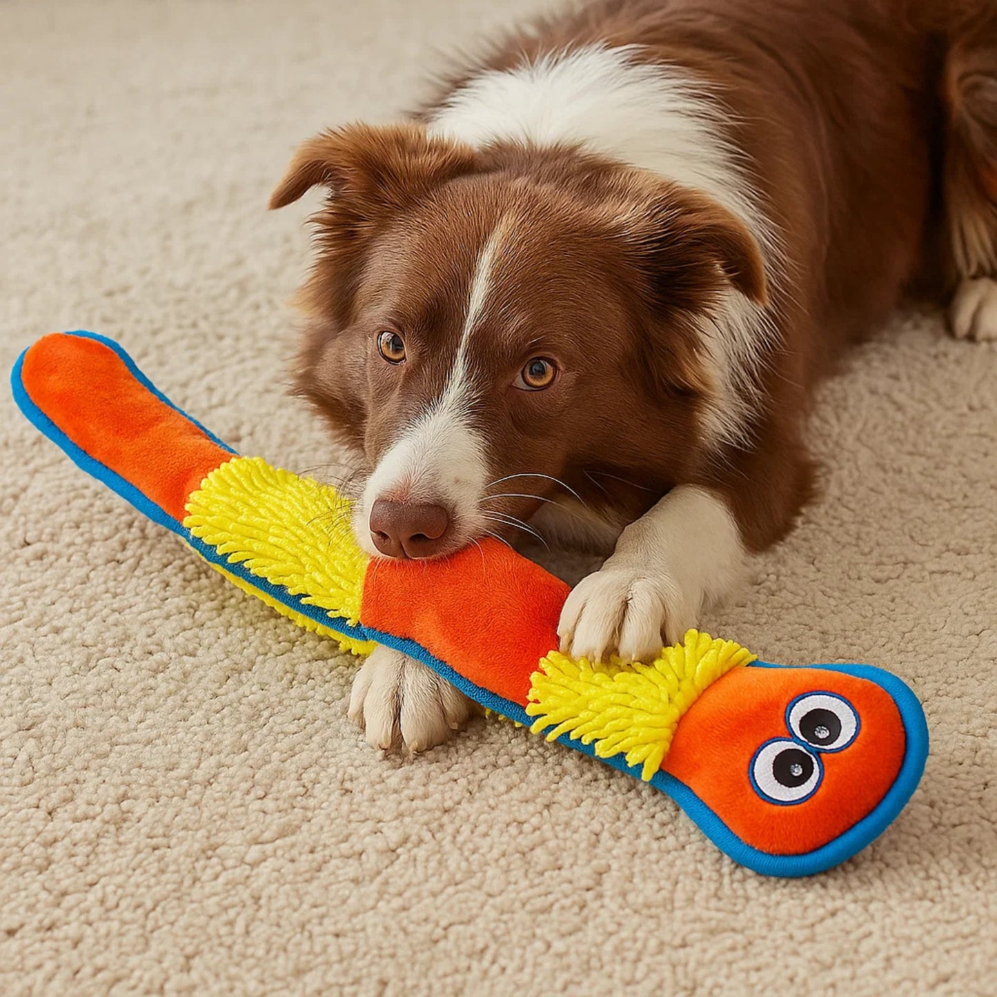 Outward Hound Durablez Nubby Snake - Squeaky Interactive Dog Toy XL