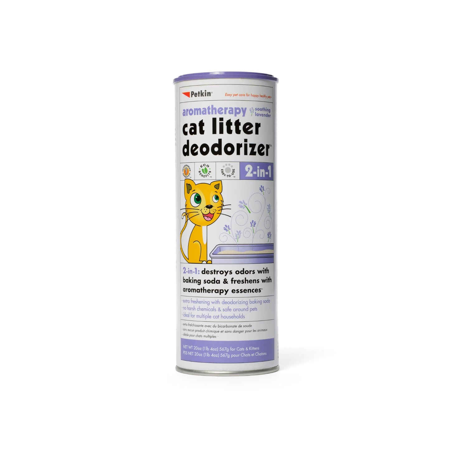 Petkin, Cat Litter Deodorizer, Lavender for cats - Rufftail