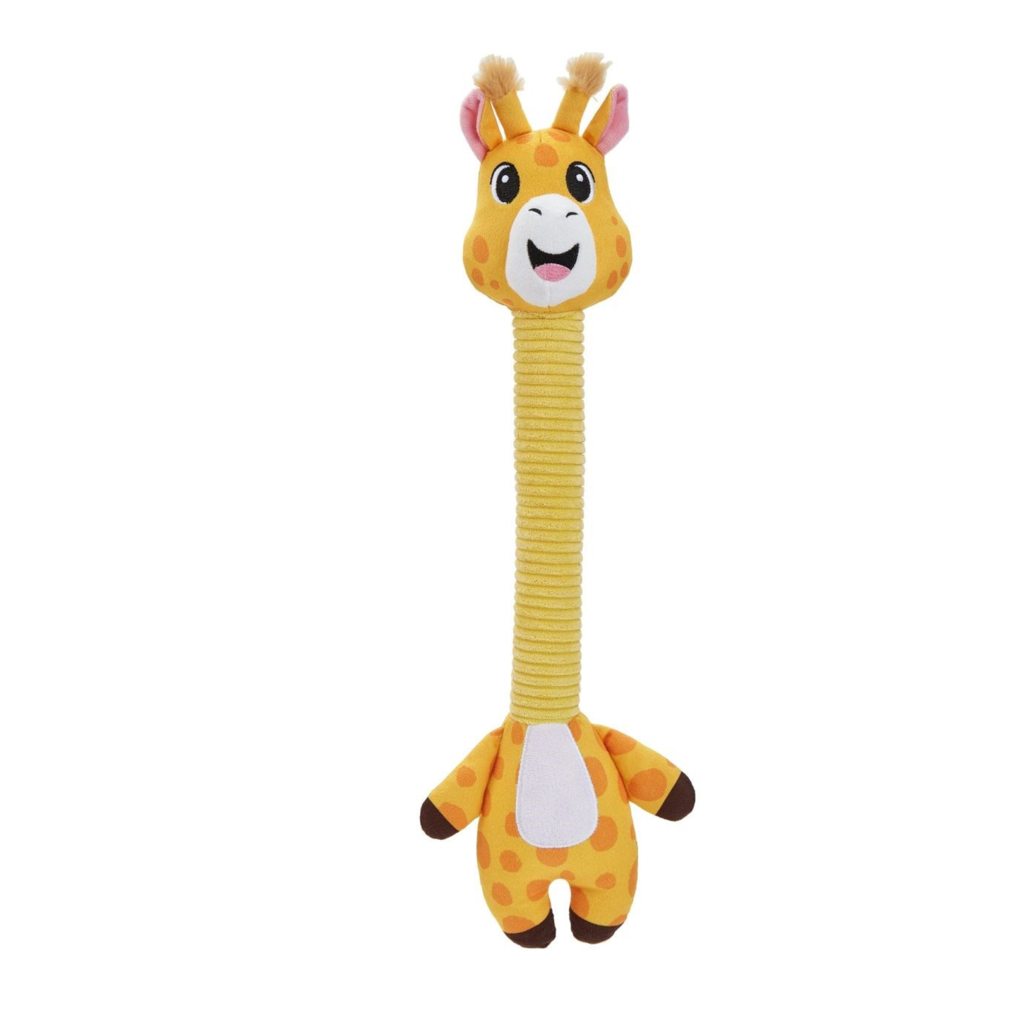 FOFOS Long Neck Crinkle Giraffe Dog Toy - Soft & Squeaky