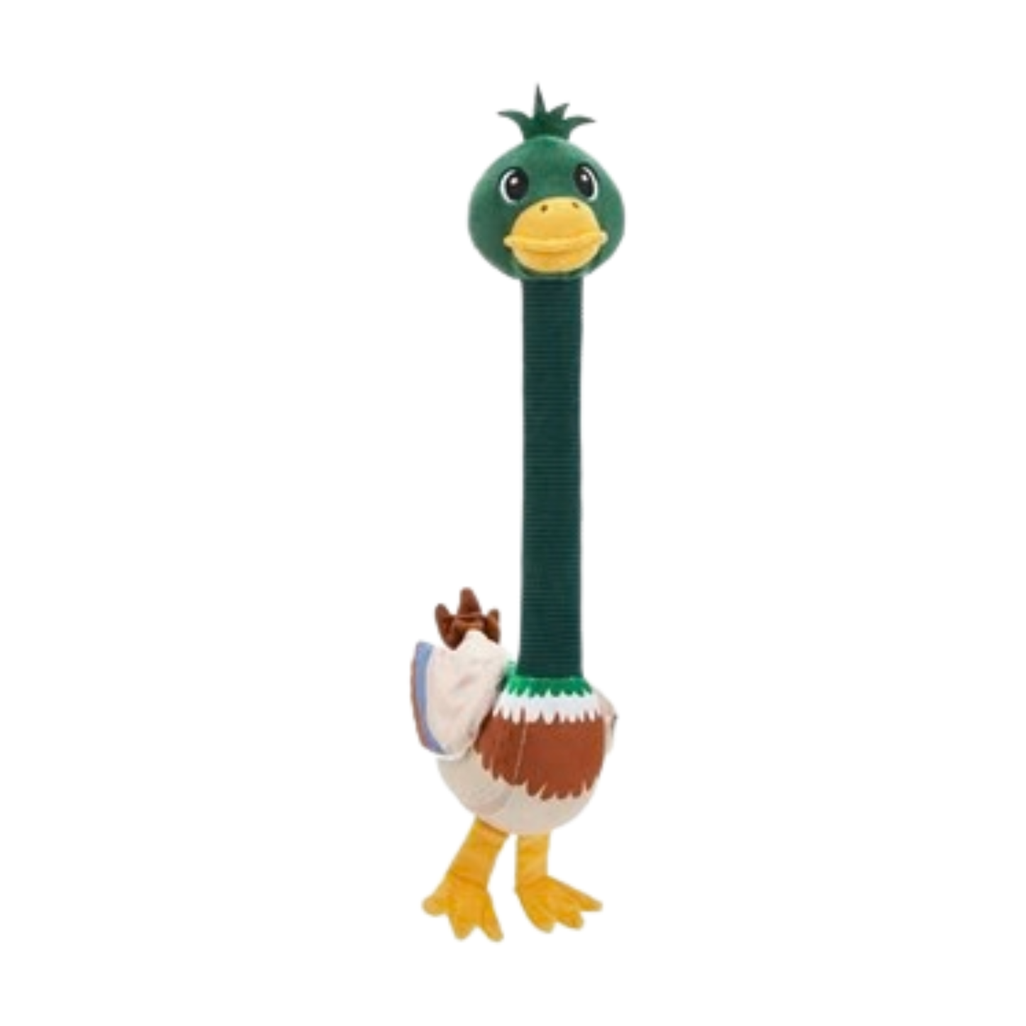 FOFOS Long Neck Mallard Dog Toy - Soft & Squeaky - Rufftail
