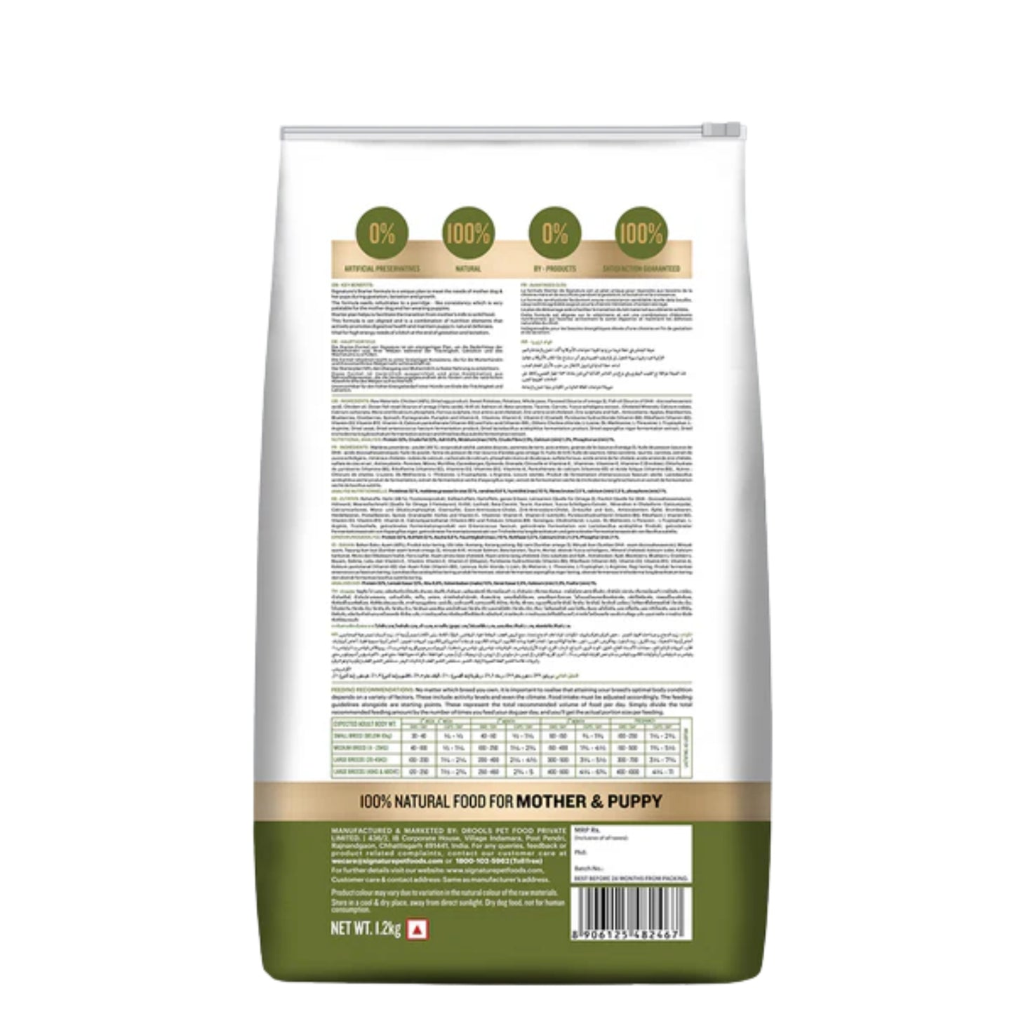 Signature Grain Zero Starter Food For Mother & Puppy - All Breed Formula - Rufftail