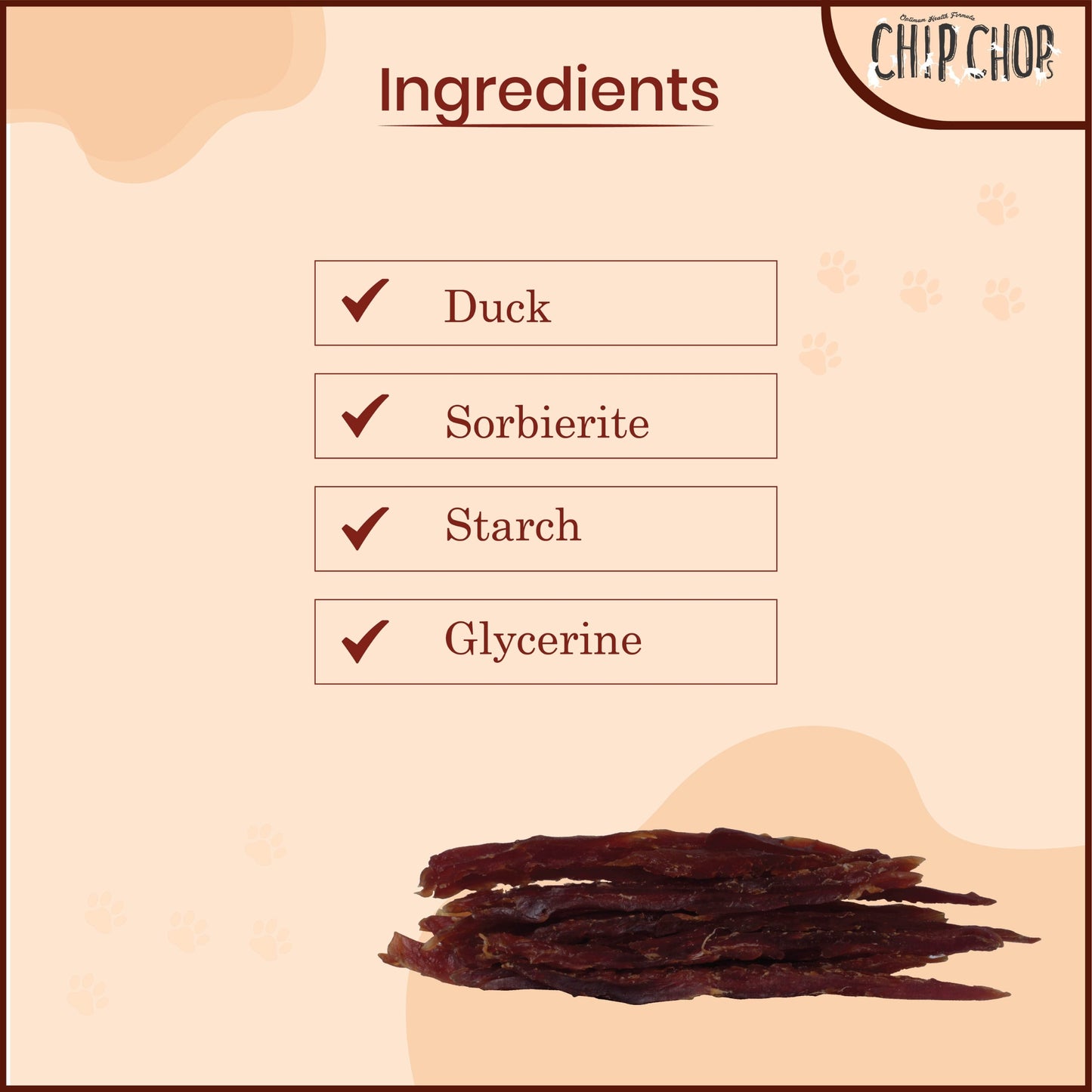 Chip Chops Roast Duck Strips 70g - Rufftail