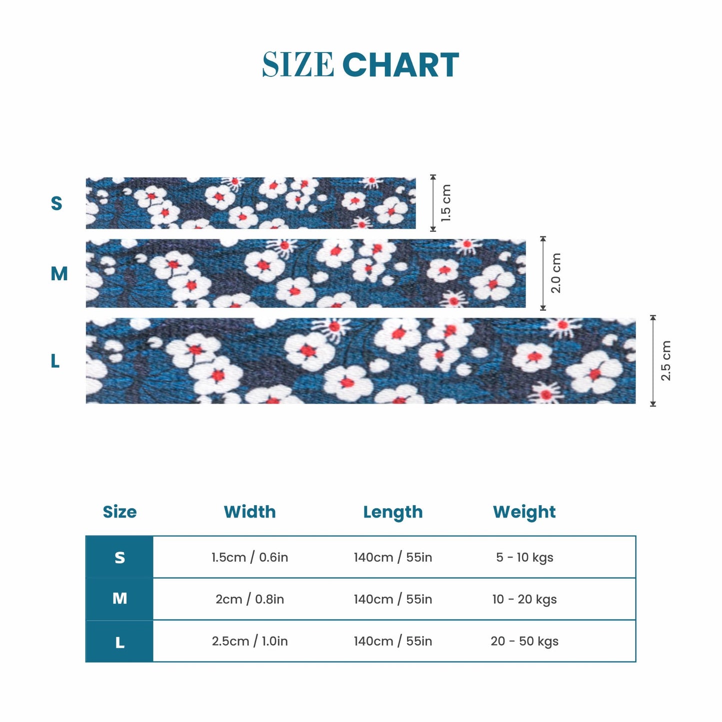 Truelove Floral Pet Leash with Multi-Handles for Dogs - Rufftail