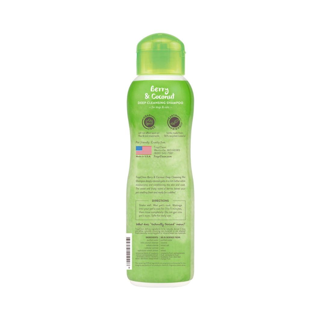 Tropiclean Berry and Coconut Deep Cleansing Shampoo for Pets - 355 ml - Rufftail