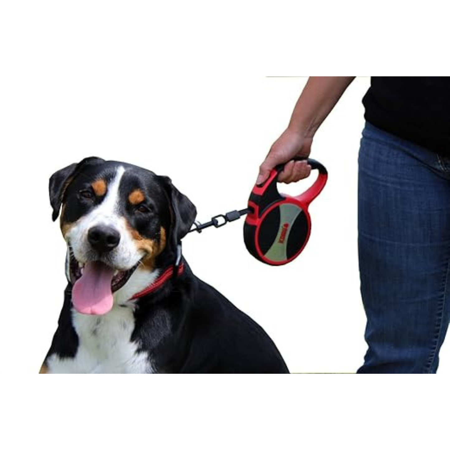 Kong Retractable Terrain Dog Lead - Red - Rufftail
