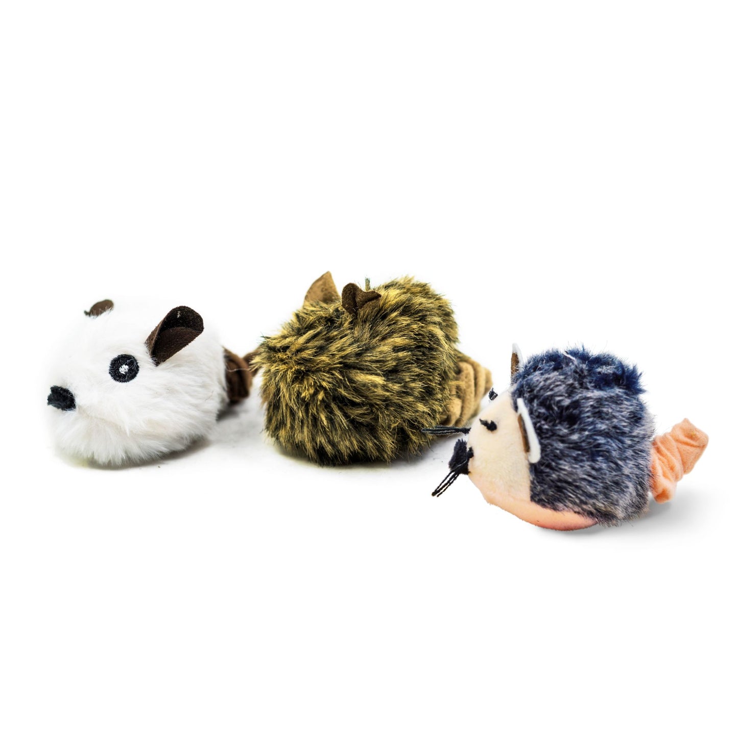 BarkButler x Fofos Pull String & Sound Chip Mouse Electronic Cat Toy - Gray - Rufftail