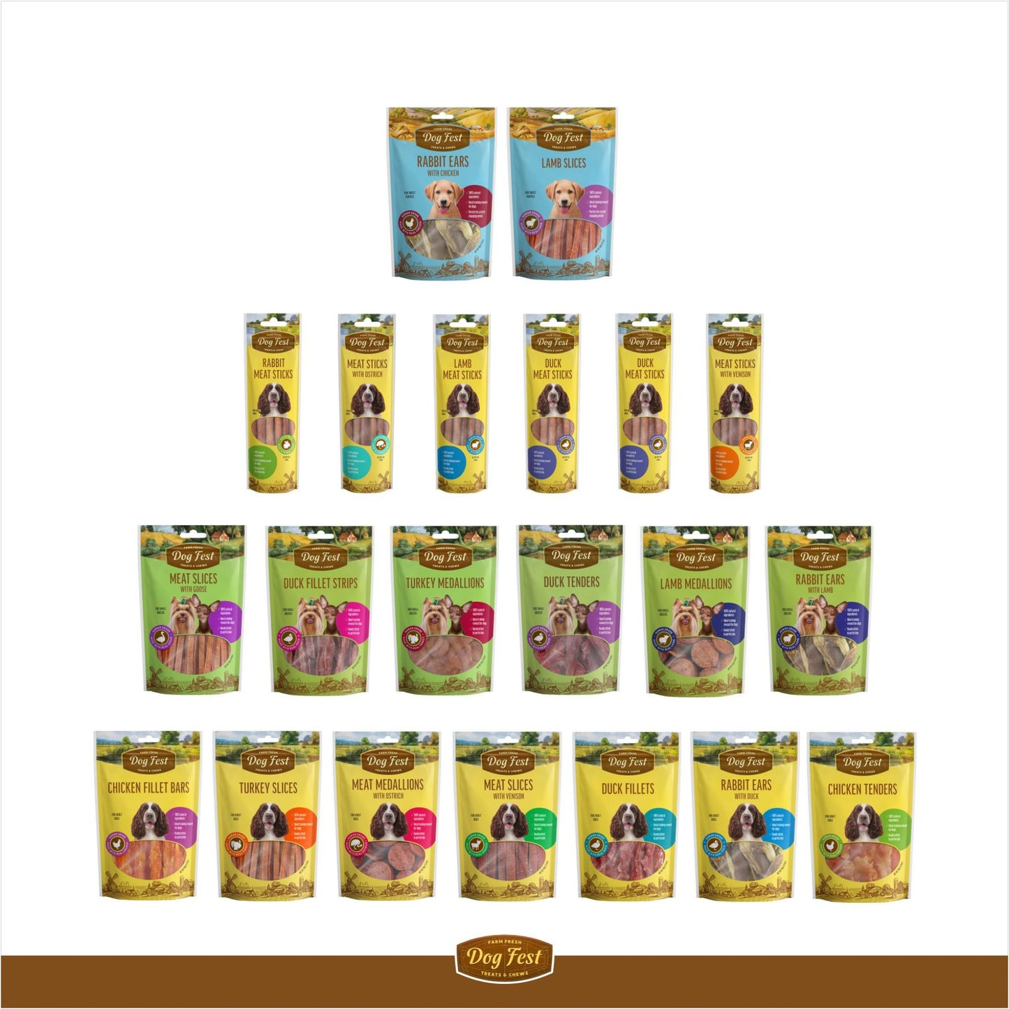 Dogfest Rabbit Meat Sticks - Healthy & Fun Dog Treat - Rufftail