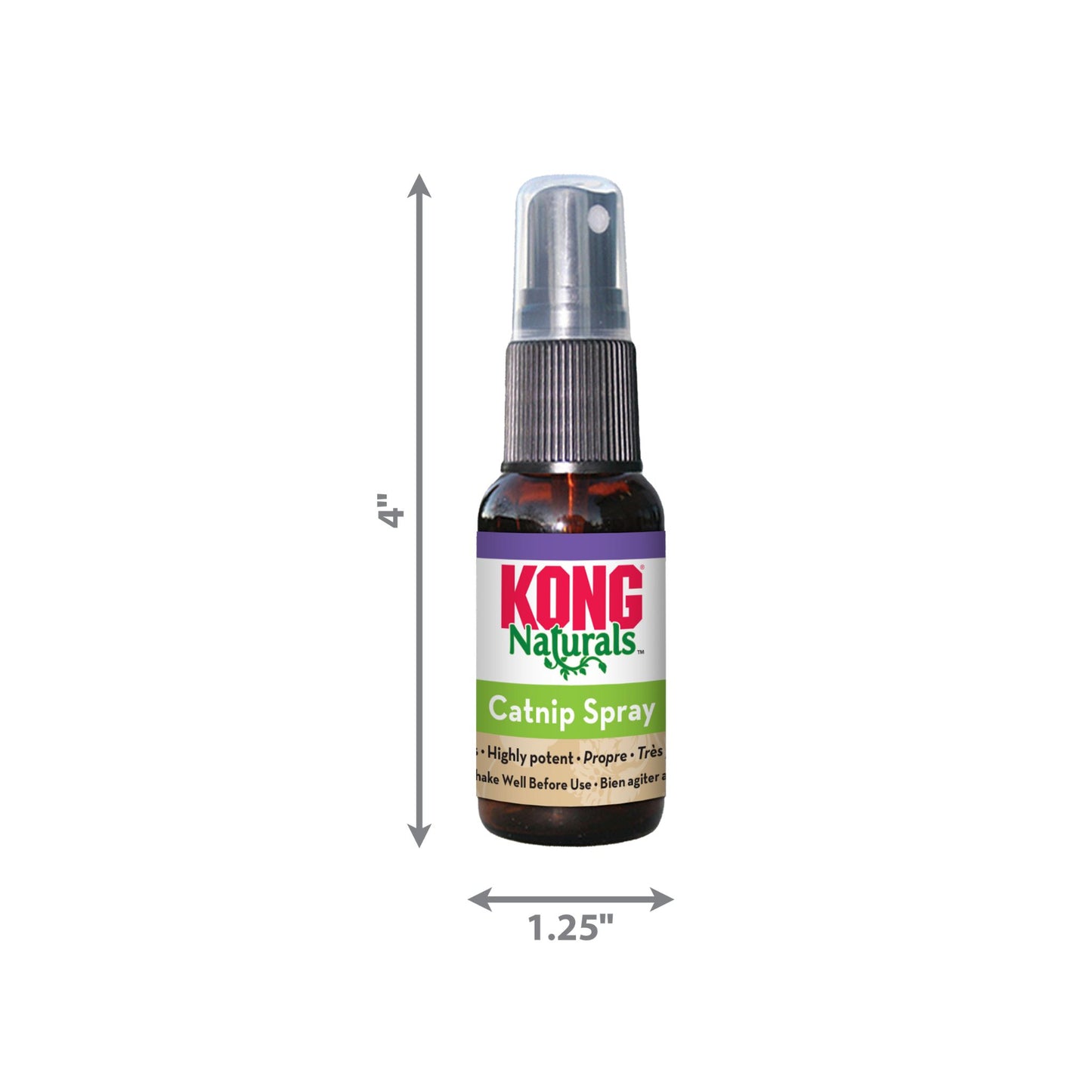 KONG Naturals Catnip Spray 29.6ml – Potent Fun for Cats - Rufftail