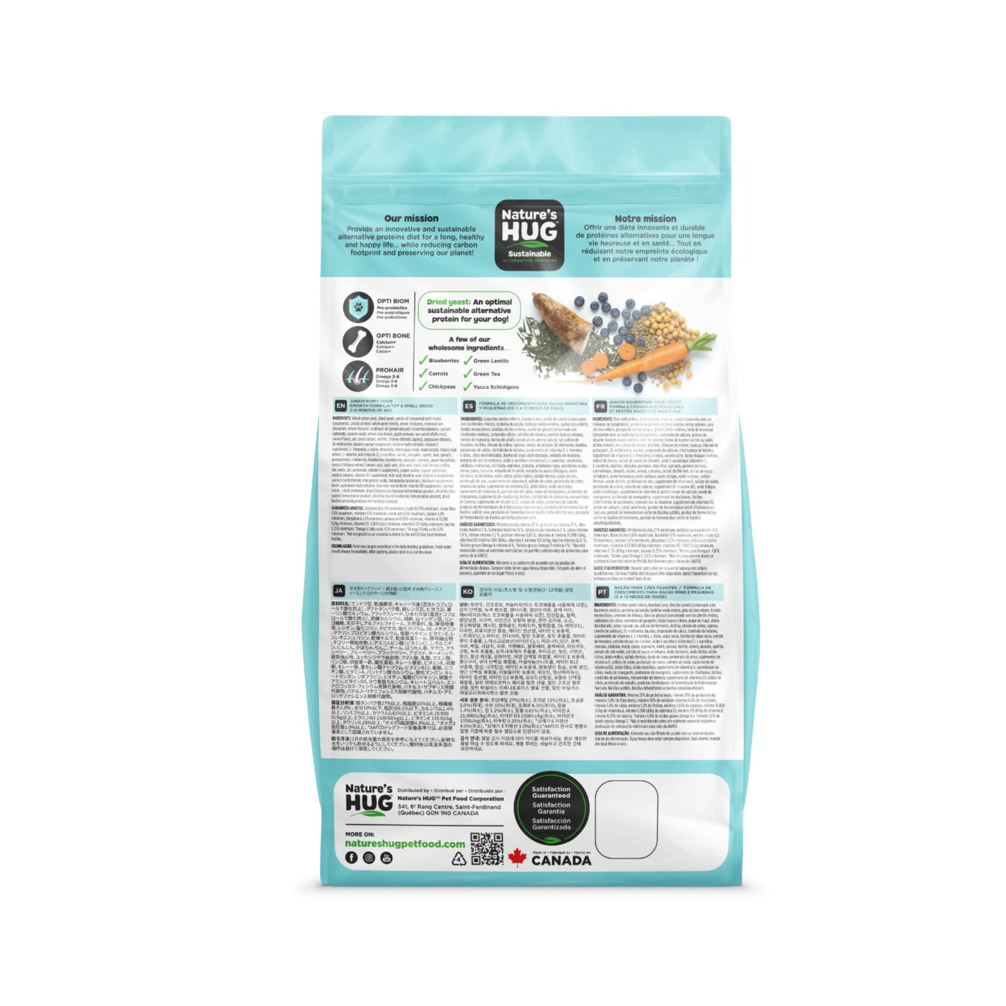 Nature'S Hug Junior Growth Toy & Small Breed - Vegan Puppy Food - Rufftail