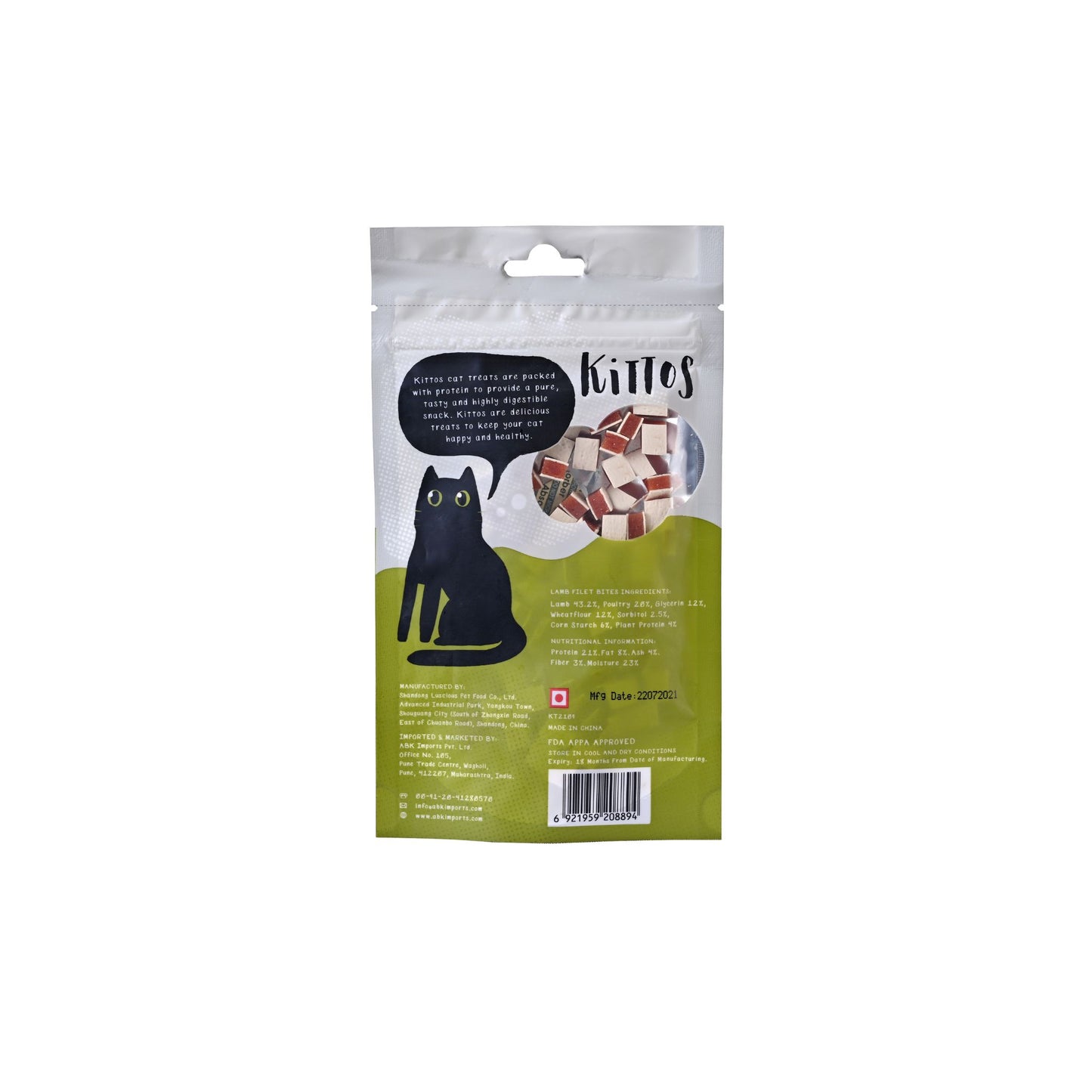 Kittos Duck Filet Bites For Cats 35g - Rufftail