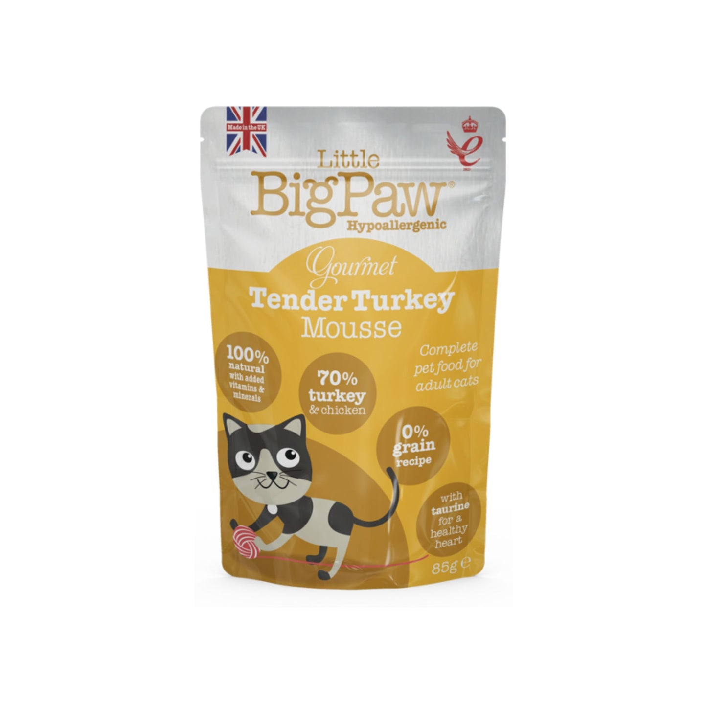 Little Big Paw Gourmet Tender Turkey Mousse For Adult Cats - Rufftail