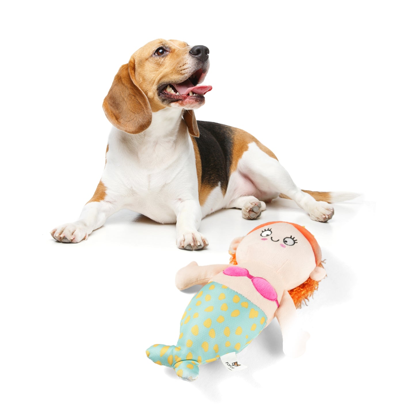 Barkbutler x Fofos Sealife Mermaid Plush Dog Toy - Squeaky Toy - Rufftail