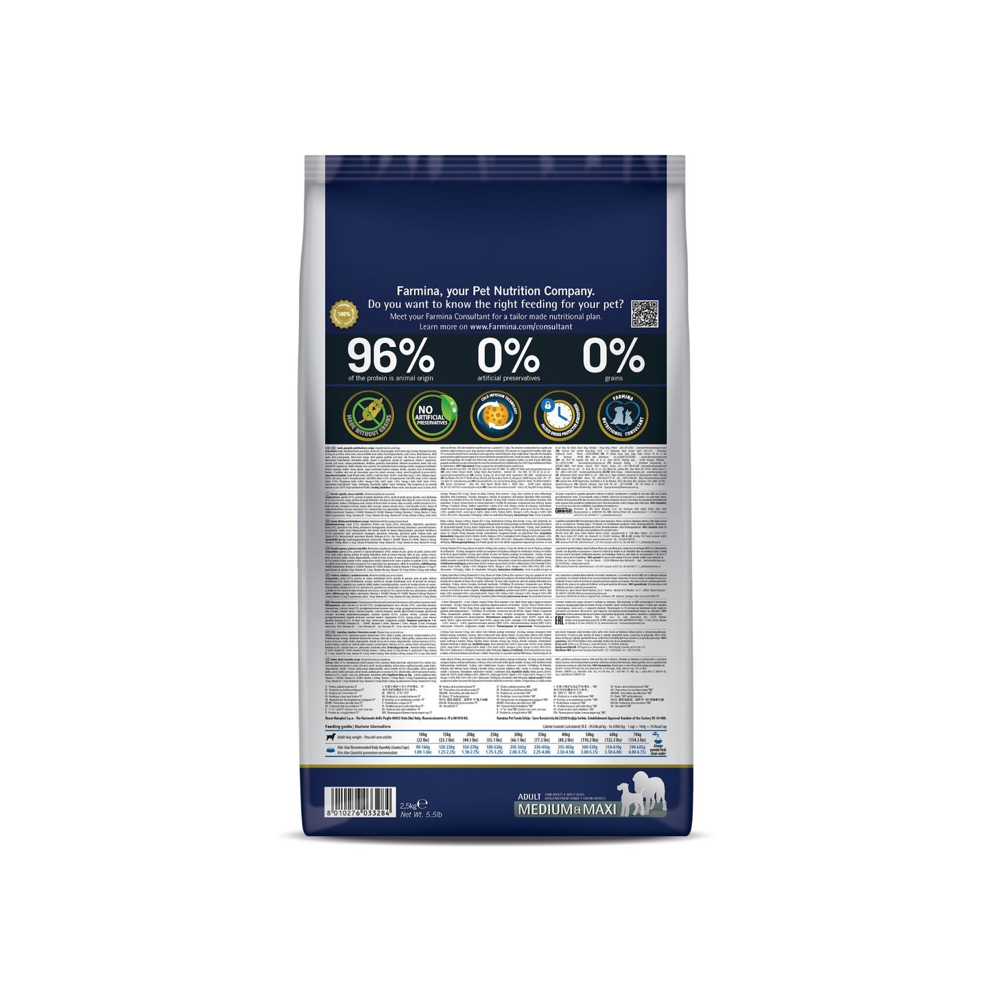 Farmina Dog Food N&D Pumpkin Lamb & Blueberry Grain-Free Adult Dry - Rufftail