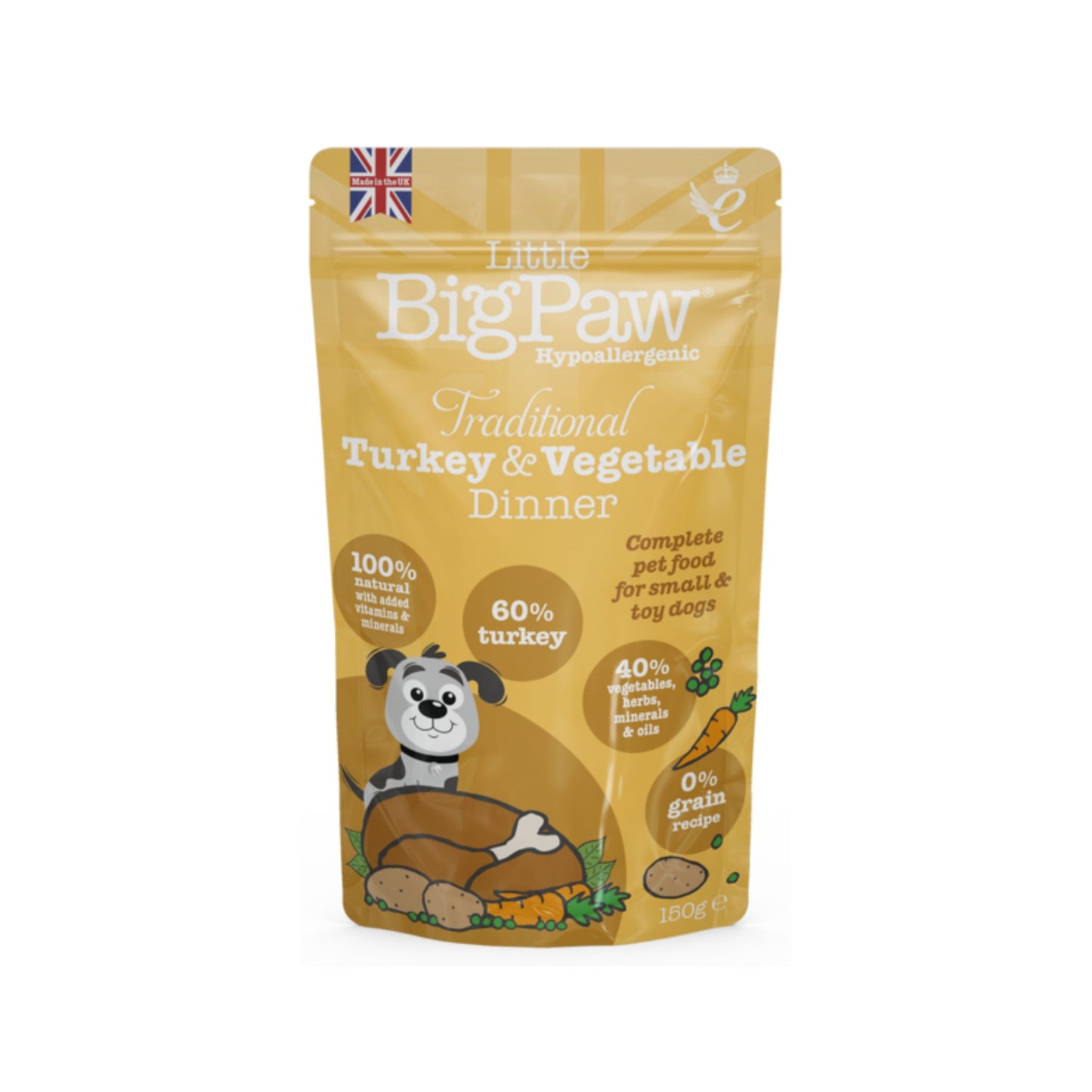 Little Big Paw Traditional Turkey & Vegetable Dinner For Dogs - Rufftail