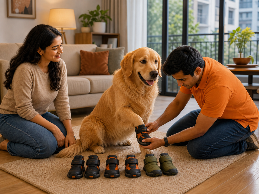 Let your dog try the shoes first.