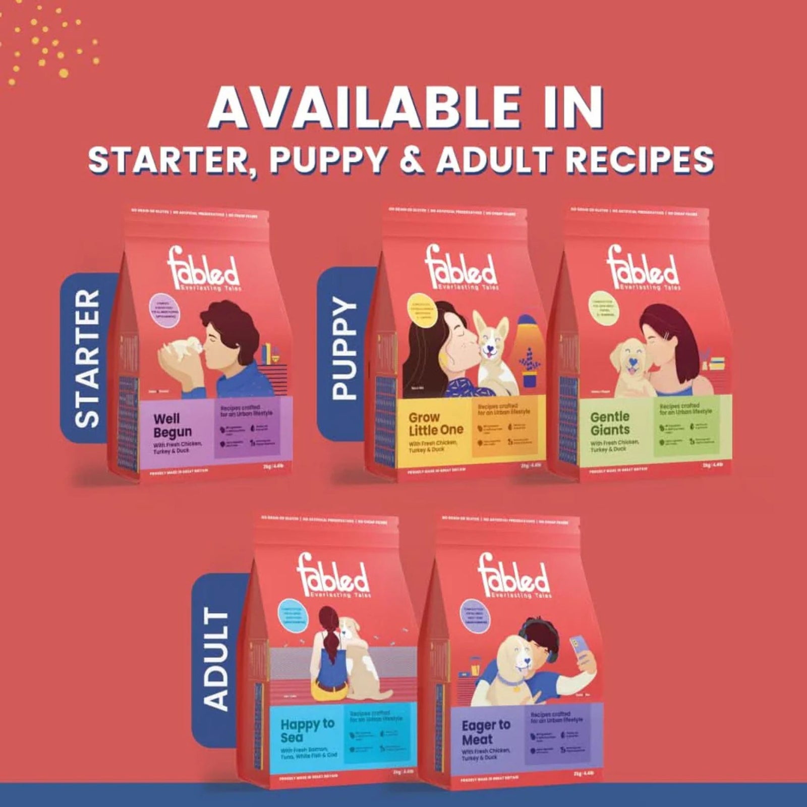 Fabled Eager to Meat Fresh Chicken Turkey and Duck Adult Dog Dry Food
