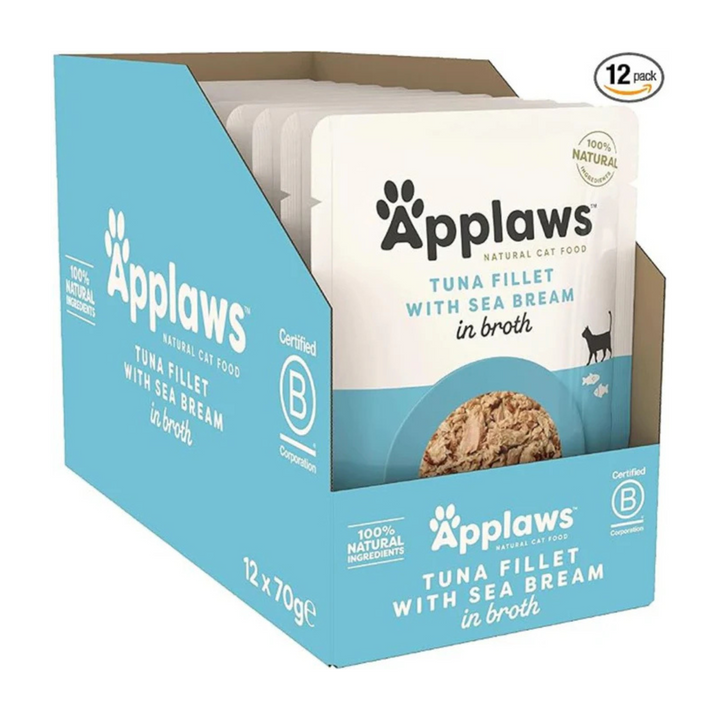 Applaws Tuna Fillet with Sea Bream Wet Cat Food- 70g - Rufftail Pune