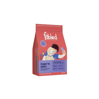 Fabled Eager to Meat Fresh Chicken Turkey and Duck Adult Dog Dry Food