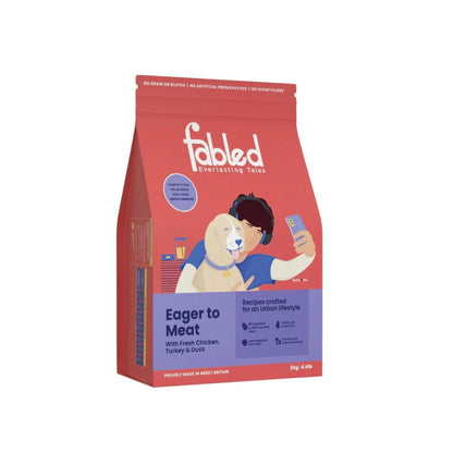Fabled Eager to Meat Fresh Chicken Turkey and Duck Adult Dog Dry Food