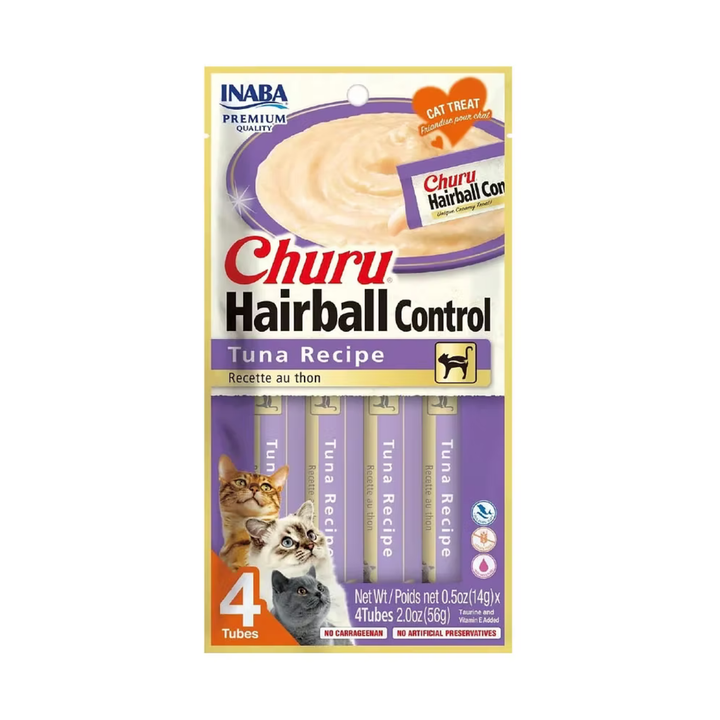 Inaba Churu Hairball Control Tuna Recipe Cat Treat (56 g)