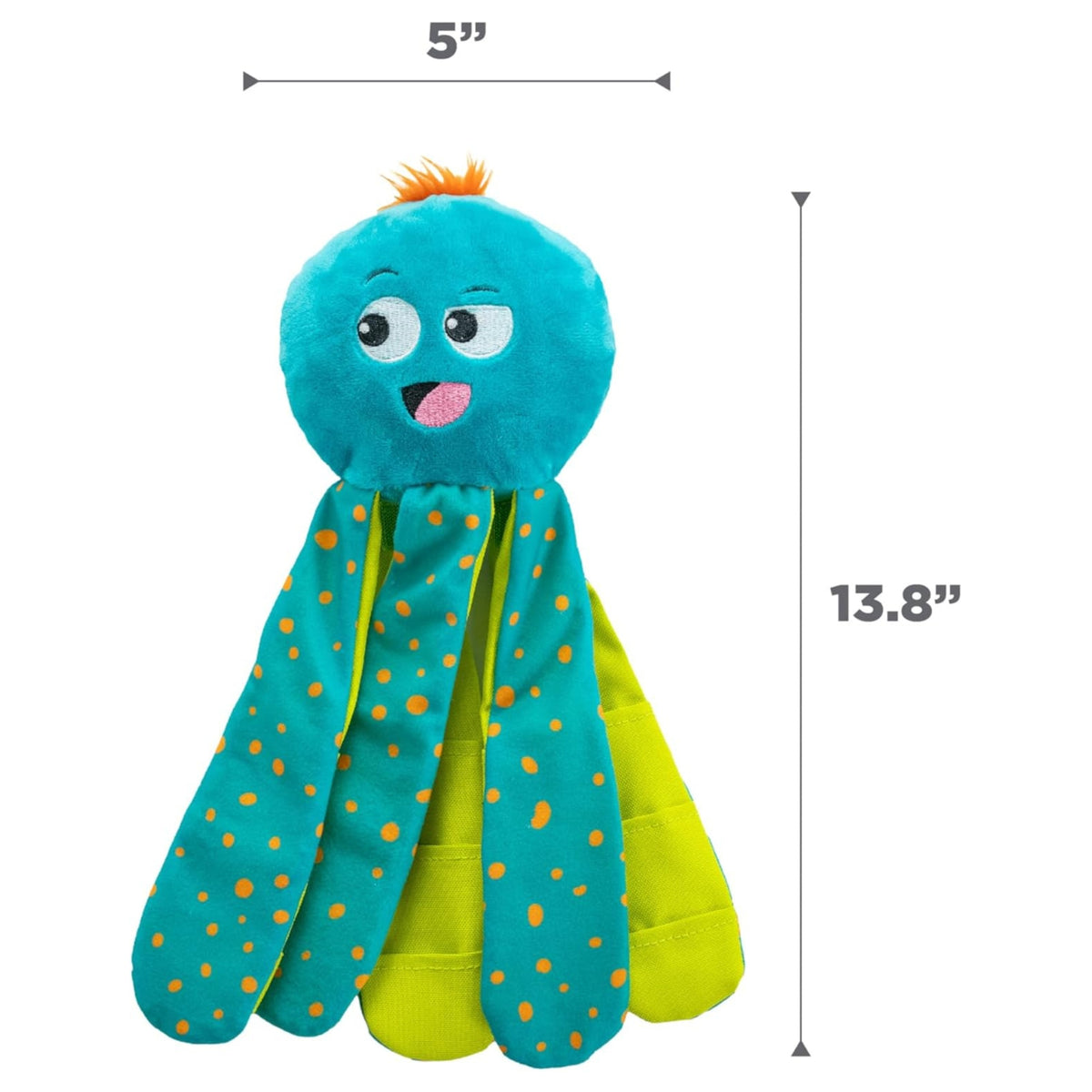 Outward Hound Silly Legz Interactive Plush Dog Puzzle - Blue Octopus