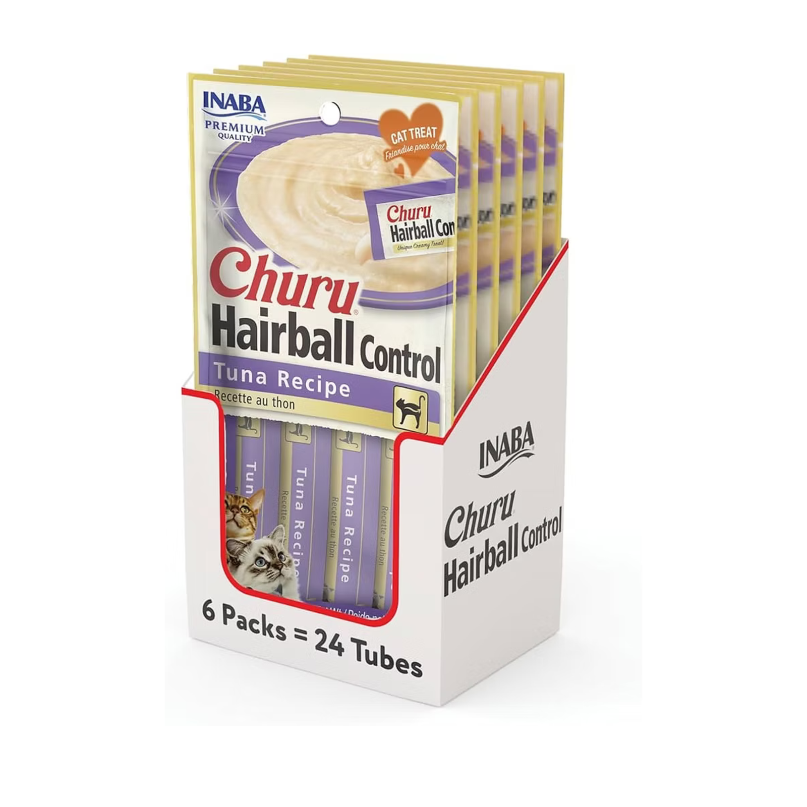 Inaba Churu Hairball Control Tuna Recipe Cat Treat (56 g)