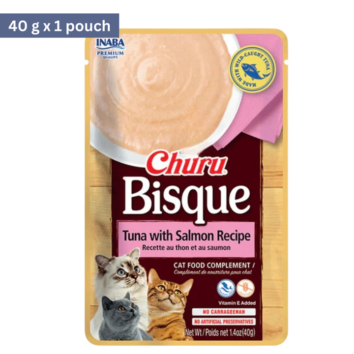 Inaba Churu Bisque Tuna with Salmon Cat Treat - Rufftail Pune
