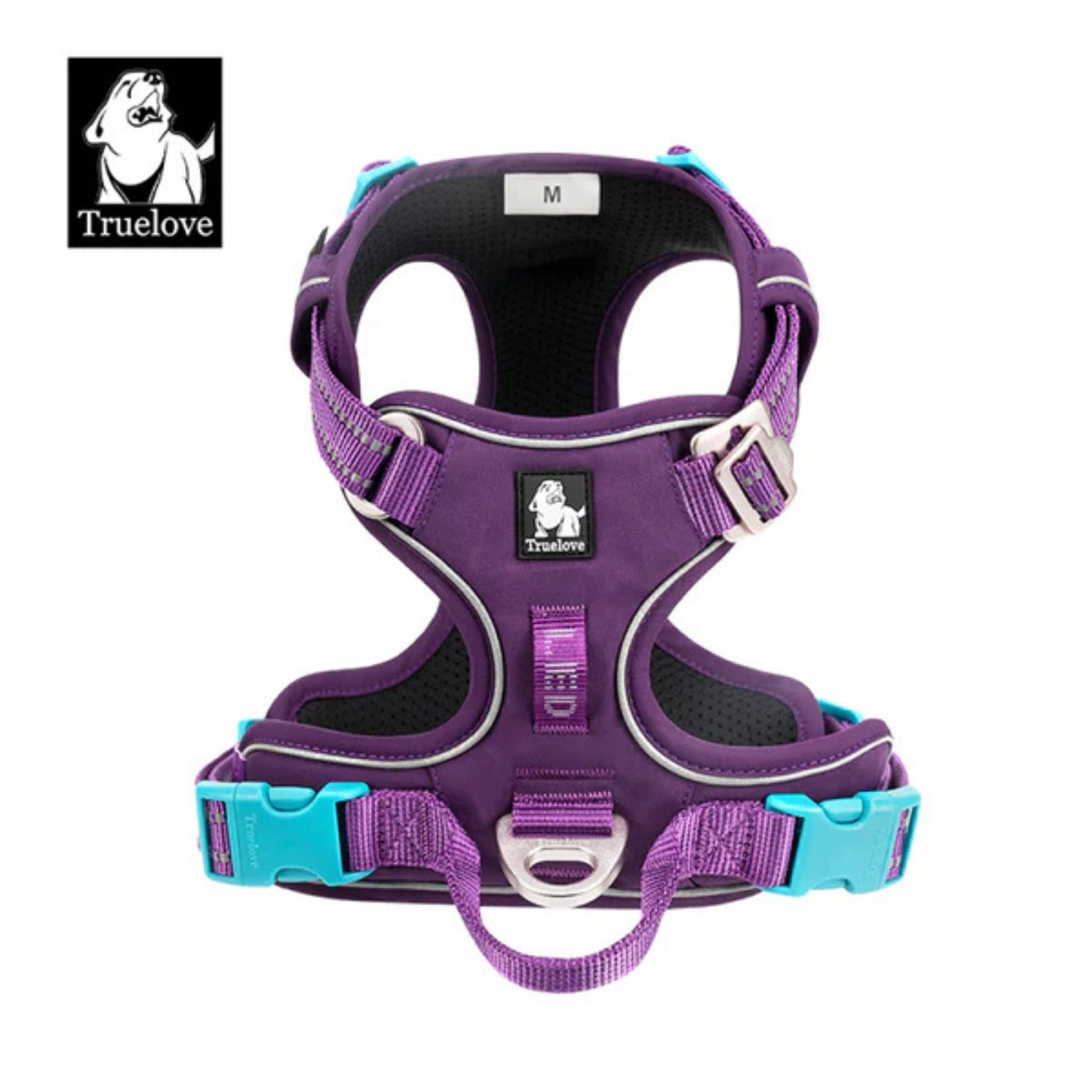 Truelove No-Pull Cordura Dog Harness- Purple - Rufftail Pune