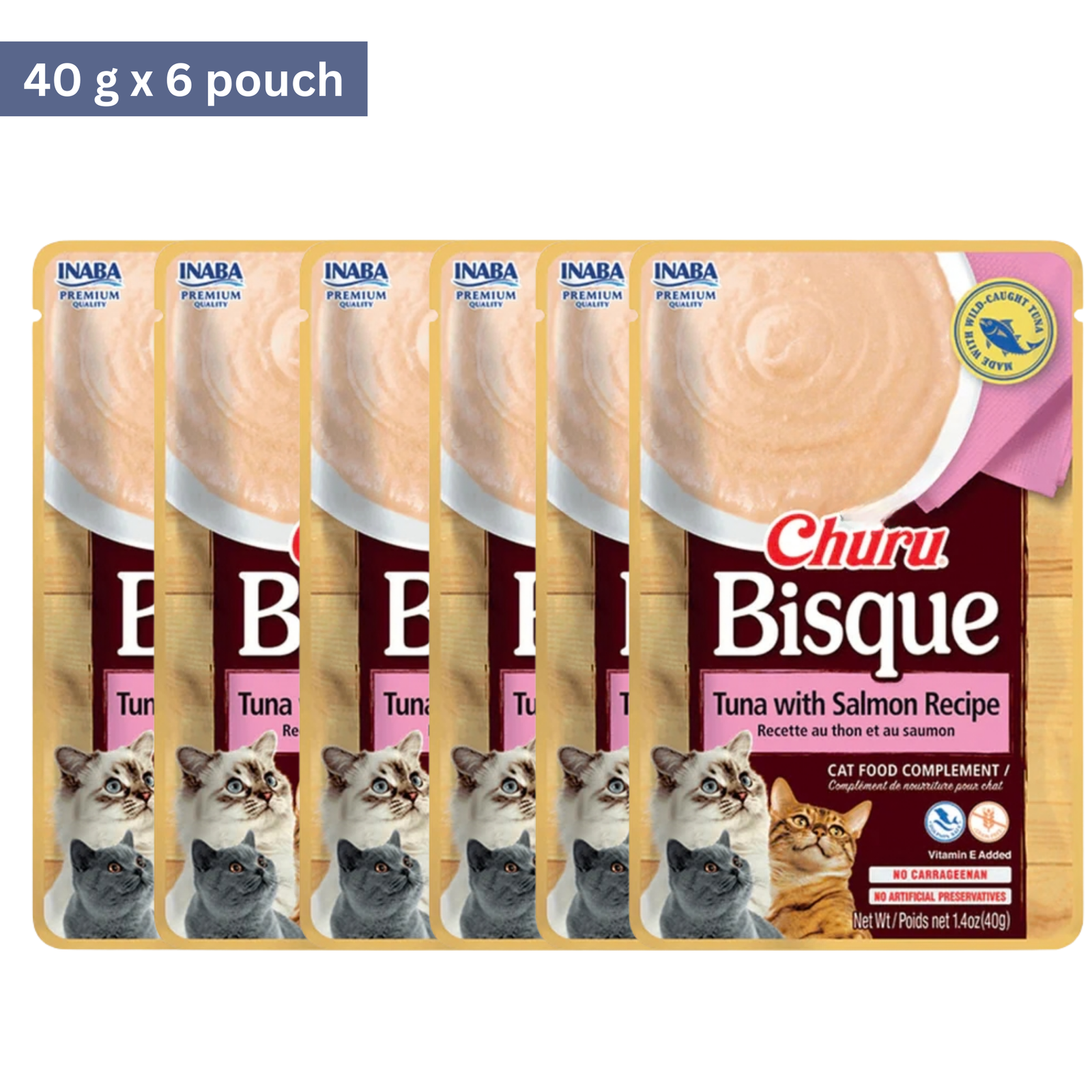 Inaba Churu Bisque Tuna with Salmon Cat Treat - Rufftail