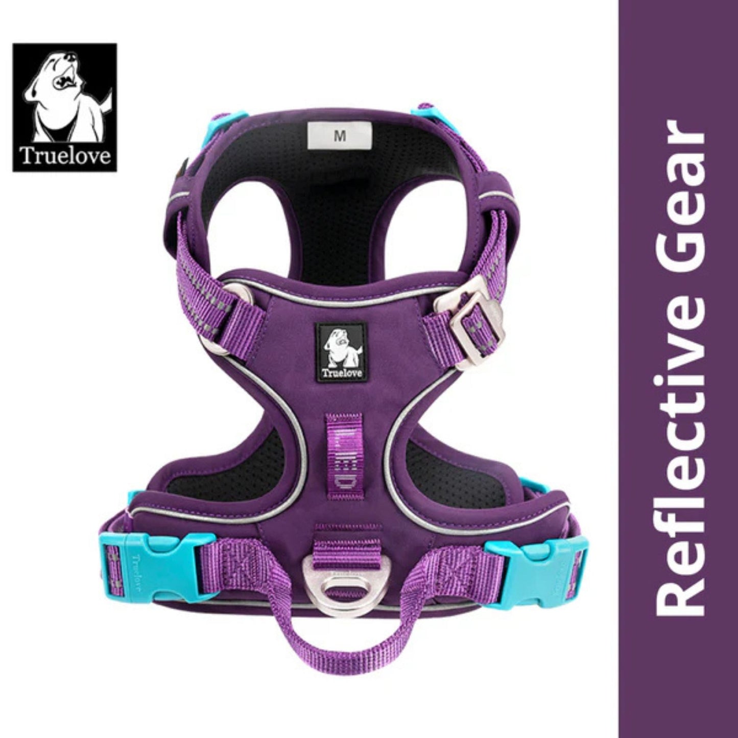 Truelove No-Pull Cordura Dog Harness - Purple