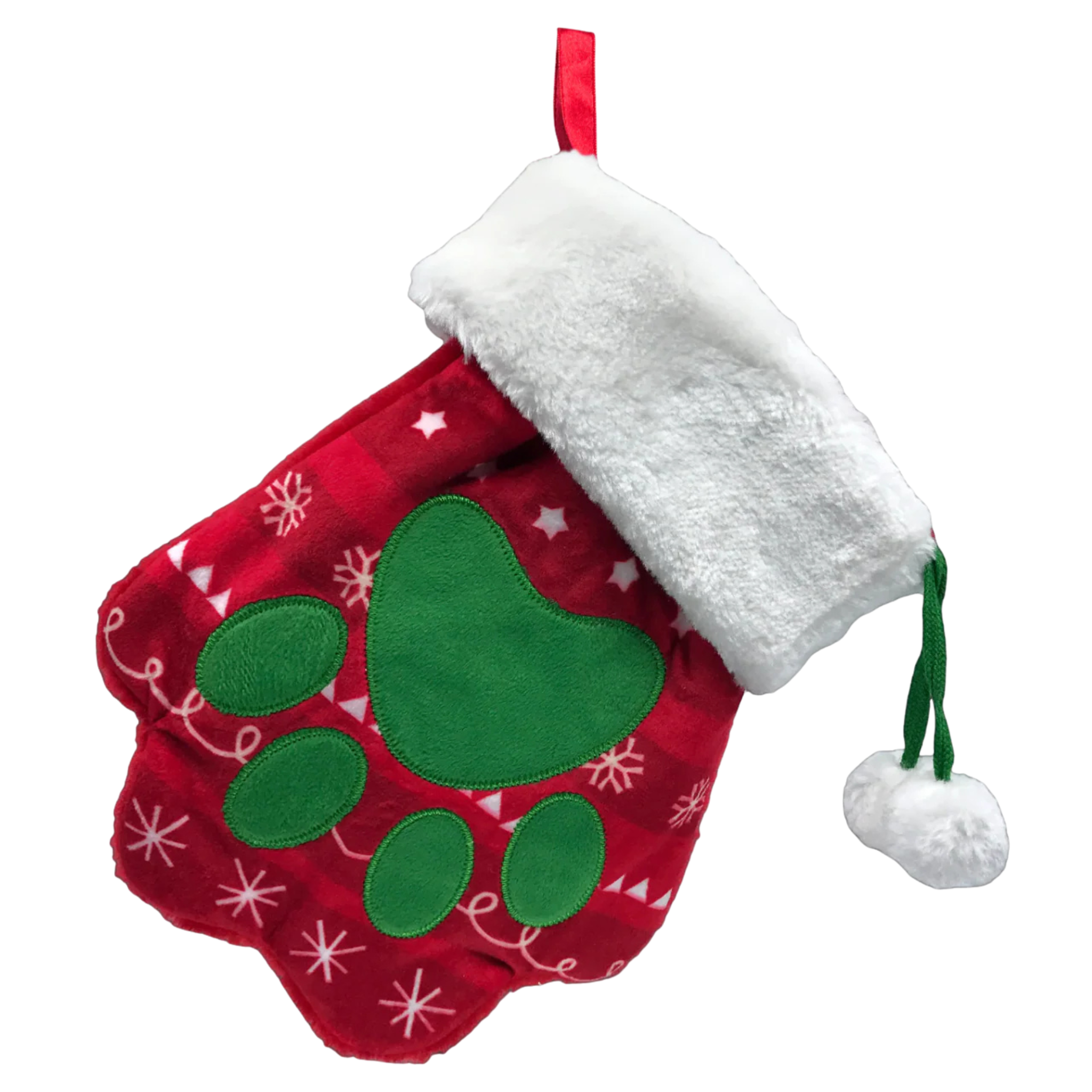 KONG Holiday Stocking Paw Dog Toy – Festive Fun with Long Tails