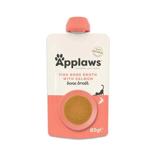 Applaws Fish Bone Broth with Salmon Topper for Cats (85g)