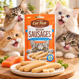 Cat Fest Bologna Sausages with Tender Salmon – Cat Treats (10g x 6pcs)