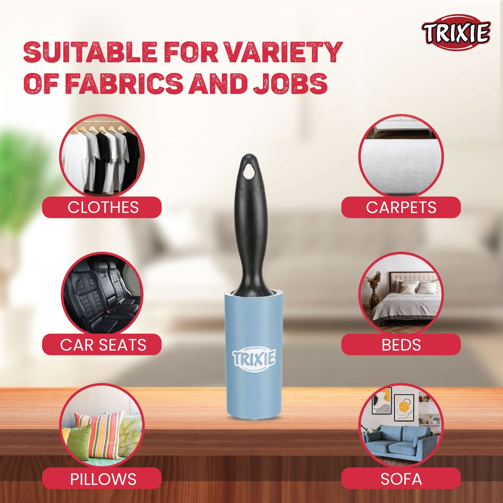 Trixie Lint Roller Cleaning Roll- 60 Sheets product image 5 - Rufftail Pune