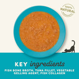 Applaws Fish Bone Broth with Tuna Fillet Topper for Cats (85g) product image 4 - Rufftail Pune