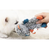 Gigwi Suppa Puppa Racoon Puppy Toy - Soft Plush with Squeaker & Crinkle Sounds - Rufftail