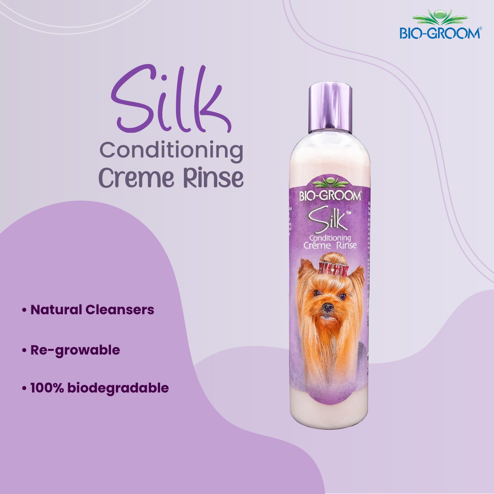 Bio-Groom Silk Conditioning Creme Rinse Dog Conditioner- 355 ml product image 2 - Rufftail Pune