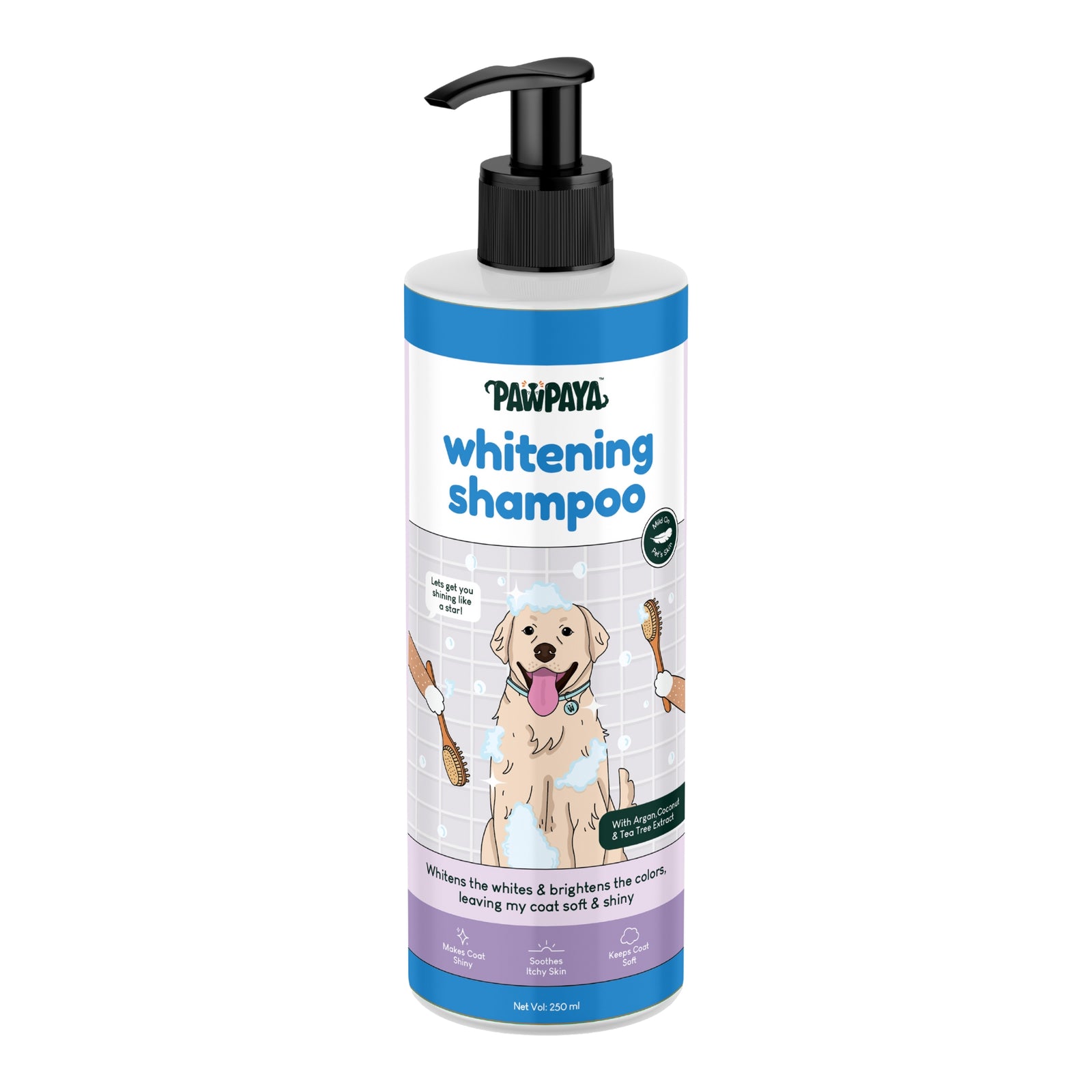 Pawpaya Whitening Coat Dog Shampoo - 250 ml - Rufftail