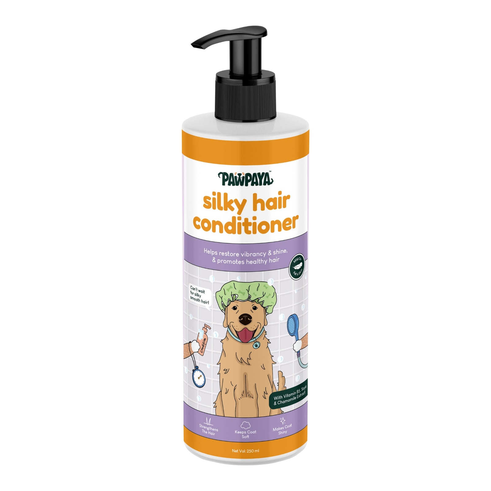 Pawpaya Silky Hair Pet Conditioner- 250ml - Rufftail Pune