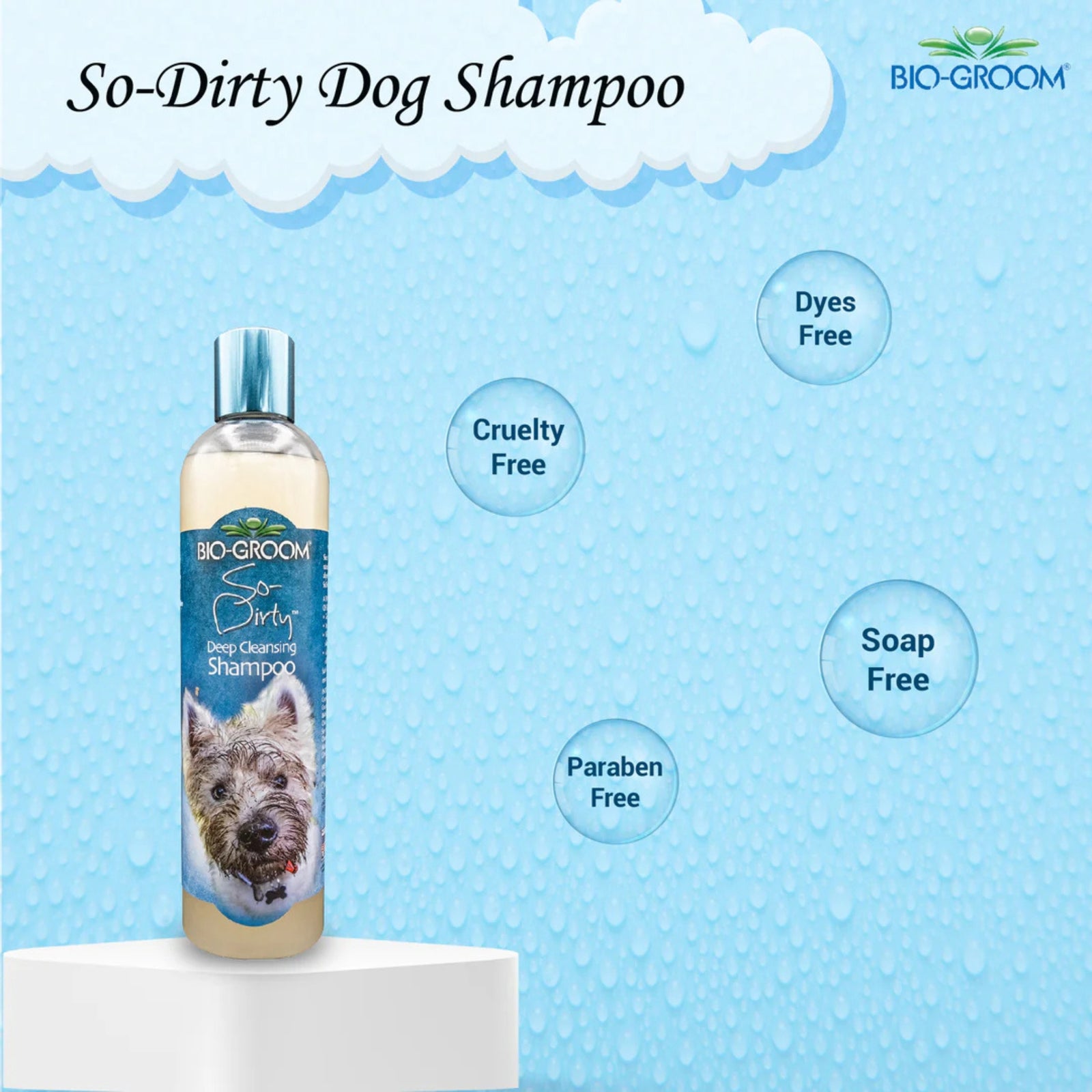 Bio-Groom So-Dirty Deep Cleansing Shampoo for Dogs- 355 ml product image 2 - Rufftail Pune