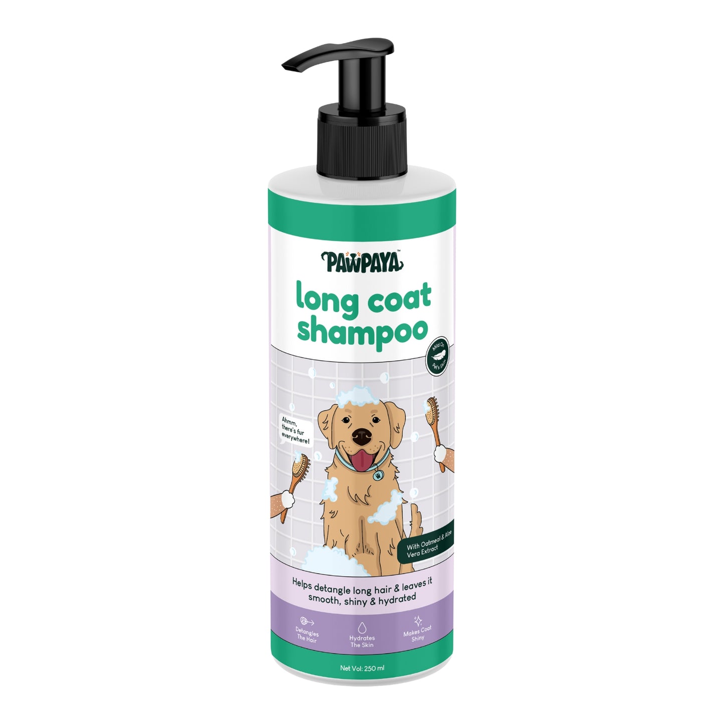 Pawpaya Long Coat Shampoo - 250 ml - Rufftail