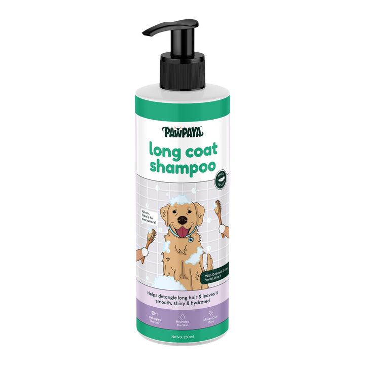 Pawpaya Long Coat Pet Shampoo- 250ml - Rufftail Pune