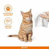FOFOS Paw & Nose Pet Wipes – Gentle & Tearless Cleaning Wipes for Dogs & Cats (100 Wipes)