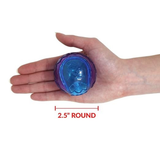 GiGwi Squeaky Dog Ball - Blue, Red, Orange, Medium (Pack of 2)