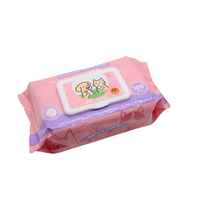 FOFOS Sensitive Skin & Puppy Pet Wipes – Gentle Wipes for Dogs & Cats (100 Wipes)