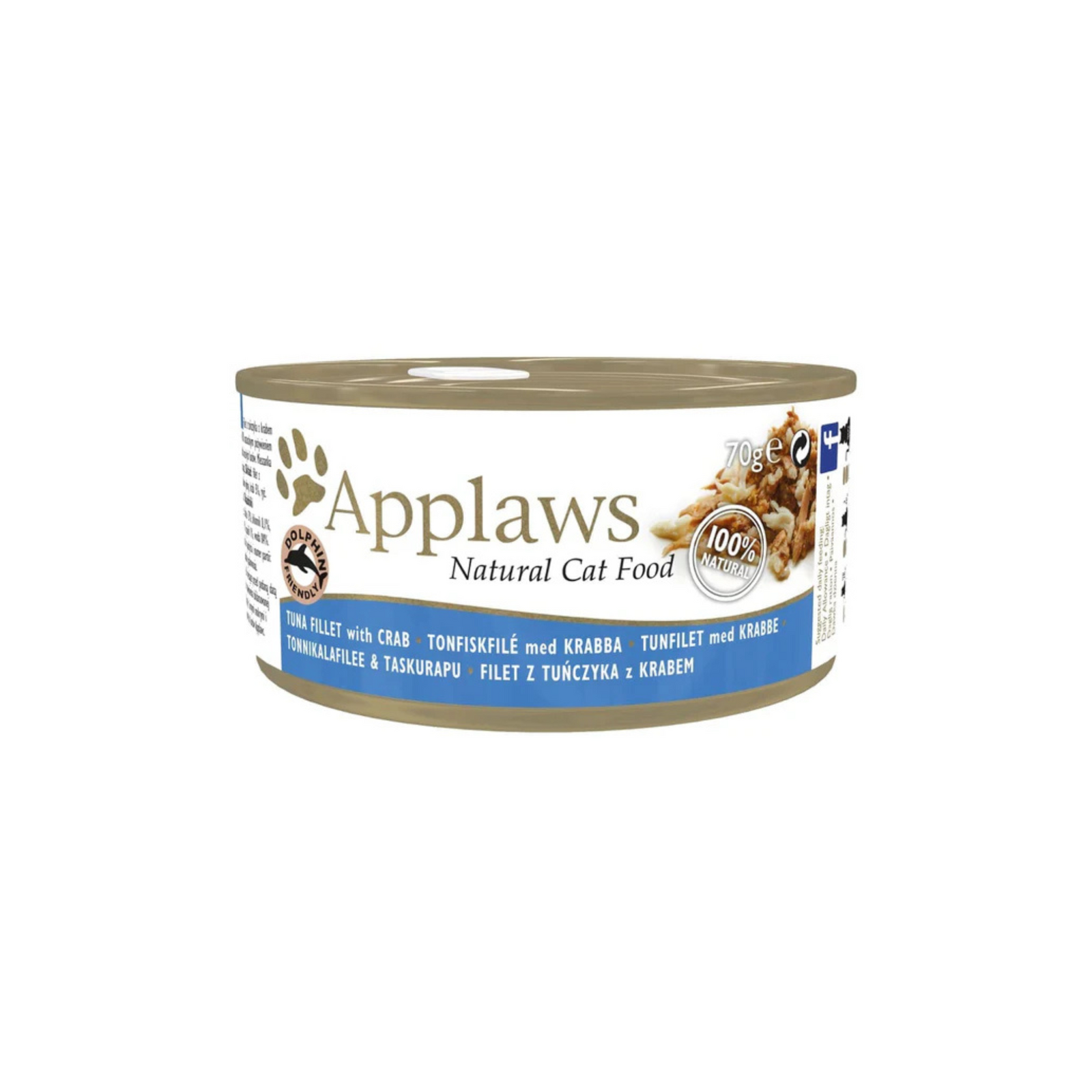 Applaws Natural Tuna Fillet with Crab- Cat Wet Food Cans product image 2 - Rufftail Pune